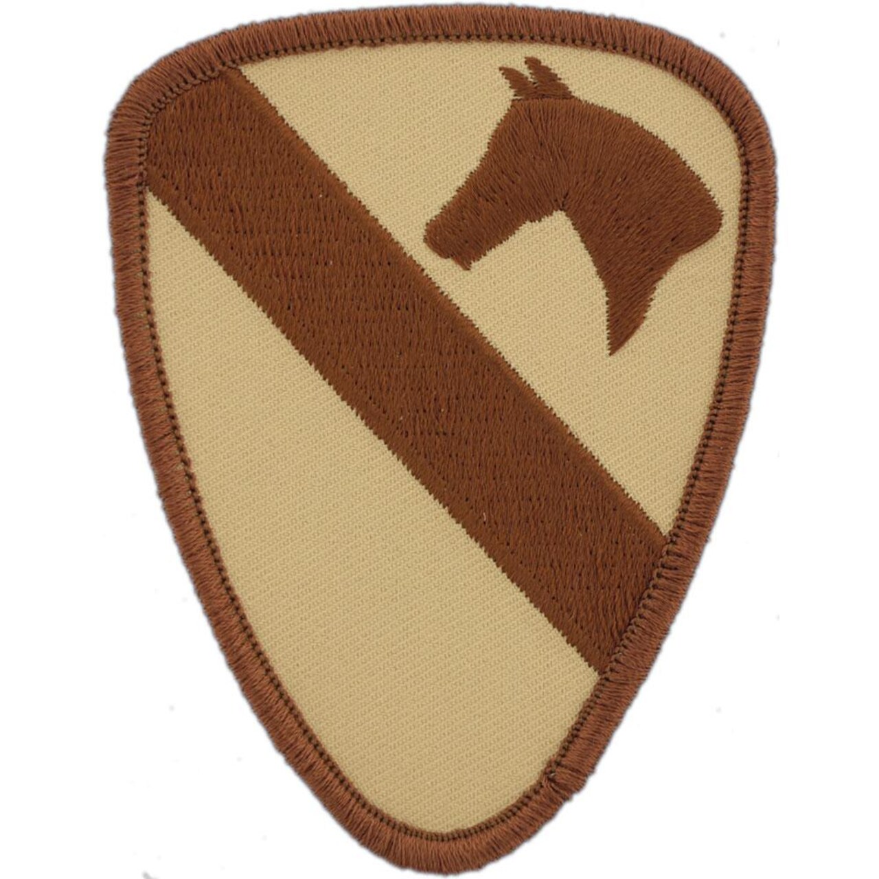 U.S. Army 1st Cavalry Division Patch Brown 3&#x22;